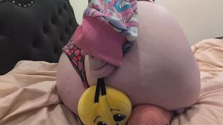 Plushie Ass Humping and Bouncing on Cute Toy