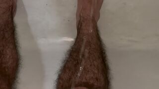 Pissing on my feet