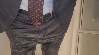 Soaked After Work in the Shower, Suit still on