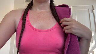 Sweaty Tits and Hairy Pits After Workout JOI