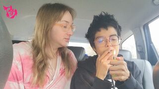 Phoenix and Circe V9: Circe in Control of smoking and kissing in car