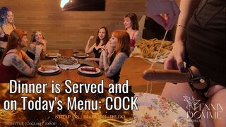 Dinner is Served and on Today's Menu: COCK (SUB ENG 1080p) STRAP-ON BLOWJOB DILDO FEMDOM C4SSpanking25 TABOO FETISH LESBIAN