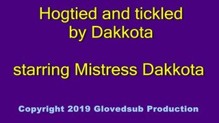 Hogtied and tickled by Dakkota MP4 (480p) starring Mistress Dakkota