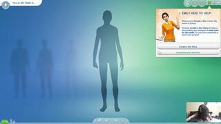 Creating my character Misha in The Sims 4