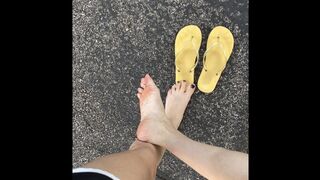Taking a Walk in Flip Flops