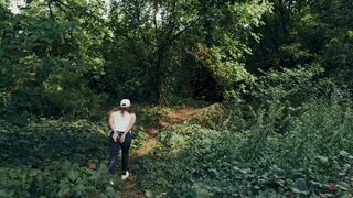 New Girl arrested and cuffed escape in woods