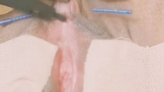 Clitoral masturbation.