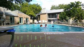 BBW Nurse Vicki Play Time in the Pool with Handsome Harry