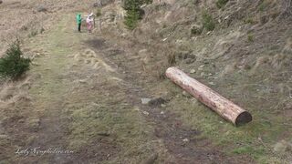 Lady Nymphodora - Rub your full diaper on a tree stomp little sissy baby HD
