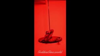 GODDESS GINA PRESENTS: FISHNET POLE TEASE
