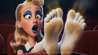 SMELLY TOE SOCKS IN MOVIE THEATER + SURPRISE