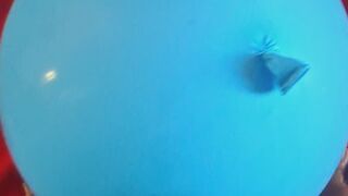 Popping HUGE balloons with my Toenails