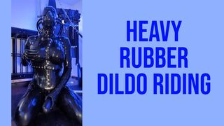 Sweaty Rubber Dildo Ride