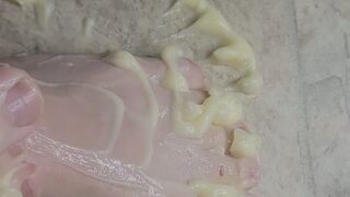 Sticky rice pudding foot play