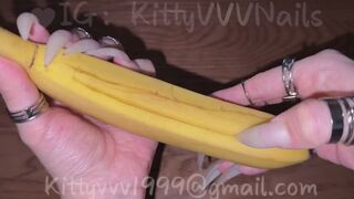 Scratching and Clawing a Banana (your pathetic cock)