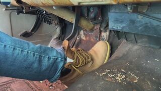 Timberland boot pedal pump plus booted bate and cum