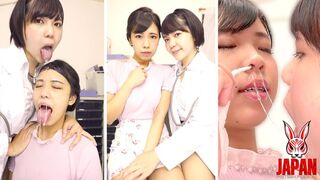 Dr. Yuzu Shinkawa sucks hot snot straight from Fuuka Nagano’s nose in her exam room