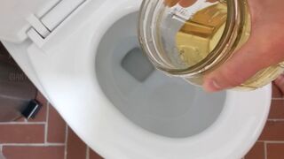 Divine Giantess Golden Punishment Full Trilogy: Tiny Trapped in Glass for Watersports Humiliation & Desperate Toilet Escape | Soft-Domme Tease & Endurance Test