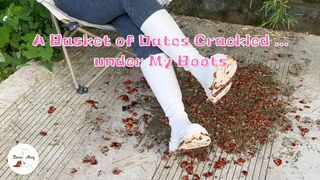A Basket of Dates Crackled ... Under My Sexy Boots (ASMR)