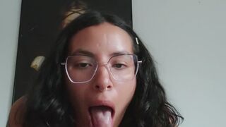 I suck you off and masturbate on the dining room table