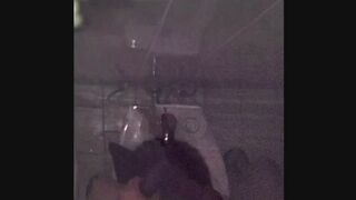 Boy films himself sucking his dildo