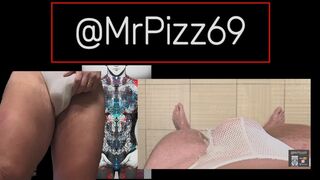 Watch me squirm in desperation and then flood my mesh pants with piss waiting for a toilet