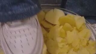 Smashed Potatos with Nike AF1