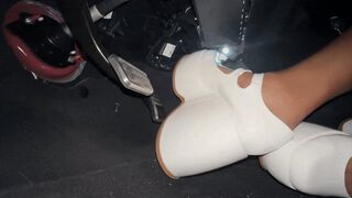 1001-LILIWhite Wedge Heel Mary Janes MUSTANG 2025