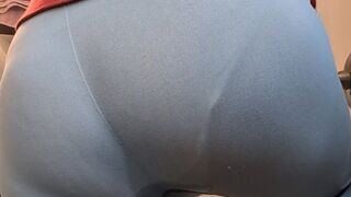 Leaky Tight Grey Leggings Wetting & Rewetting