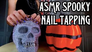 Eva Nova ASMR Spooky Halloween Acrylic Nail Tapping