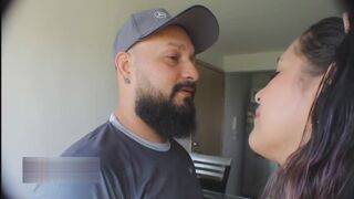 Fucking my slutty mother-in-law while her daughter left me home alone - Spanish porn