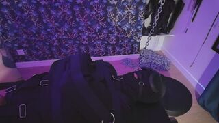 Edging and bound in a straightjacket