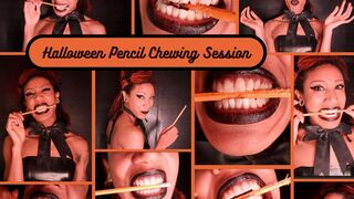 Hallowe'en Pencil Chewing Session