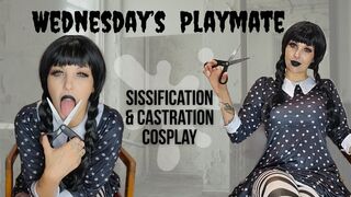 Wednesday's Sissy Playmate - Penectomy Sissification Cosplay