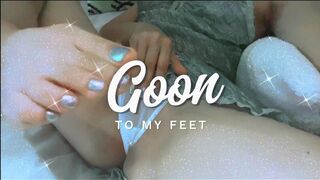 Gooning with ASMR Soft Whispers Ass Worship & Mermaid Blue toes