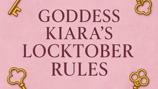 Goddess Kiara's Locktober Rules - Audio Only