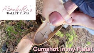 Cumshot in my Ballerinas after I destroyed them! (Full HD) Mirabelle's Ballet Flats