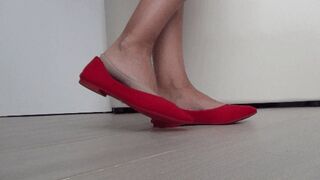 Shoeplay in short nylon socks 2bb