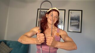Megara Cosplay Showing Off Her Feats Of Strength!
