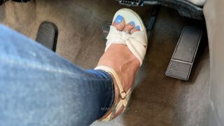 Wedge Sandals Driving in my Oldsmobile
