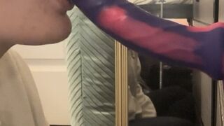 A bit of Deep Throating Practice