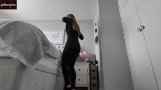 Models getting changed for a photo shoot