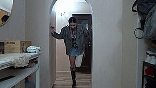 an amputee meeting with friends