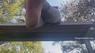 Temptress Mango in Sacred Dirt Pt. 2 - Ebony Soles Foot Fetish, Ignore, Tiny Man POV