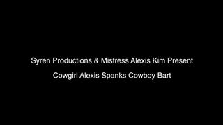Cowgirl Alexis Spanks Cowboy Bart (1080p)