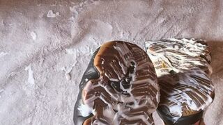 Messy lotion session - Keen Hyperport H2 sandals
