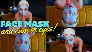 Face Mask Sucking Cock Cum In Face And Eyes_4K