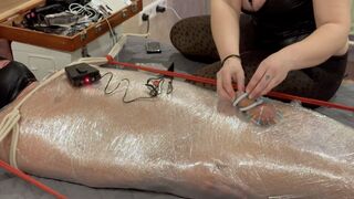 piercing cbt total tied up and electro