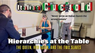 HIERARCHIES AT THE TABLE: THE QUEEN, HER LOVER AND THE TWO SLAVES (LA REGINA, IL SUO AMANTE E I DUE SCHIAVI )