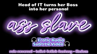 Erotic Audio Subtitle Video - IT Babe Makes Boss Her Toilet Paper Ass Slave wmv version